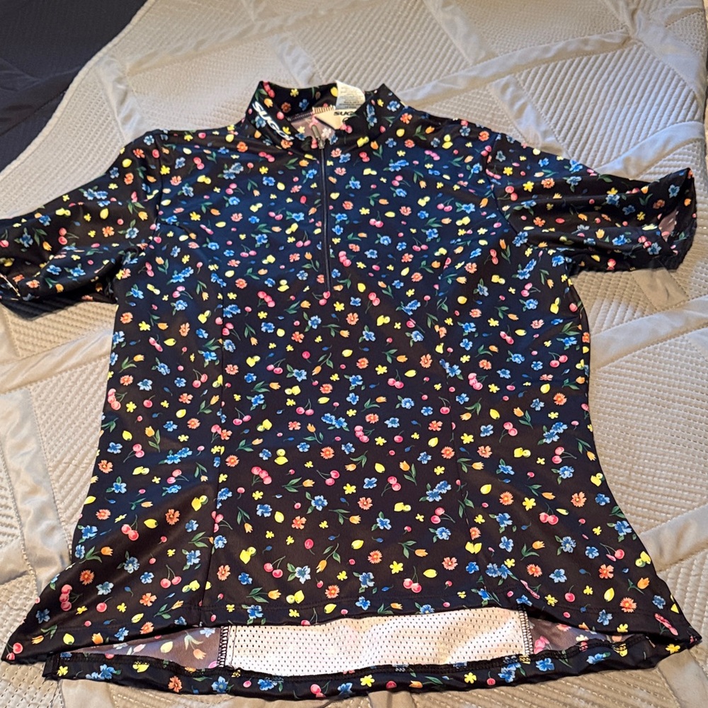 SUGOI Women's Floral Cycling Jersey - Black Multi